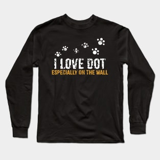 DOT Day I Love DOT Cute Cat Vintage Long Sleeve T-Shirt